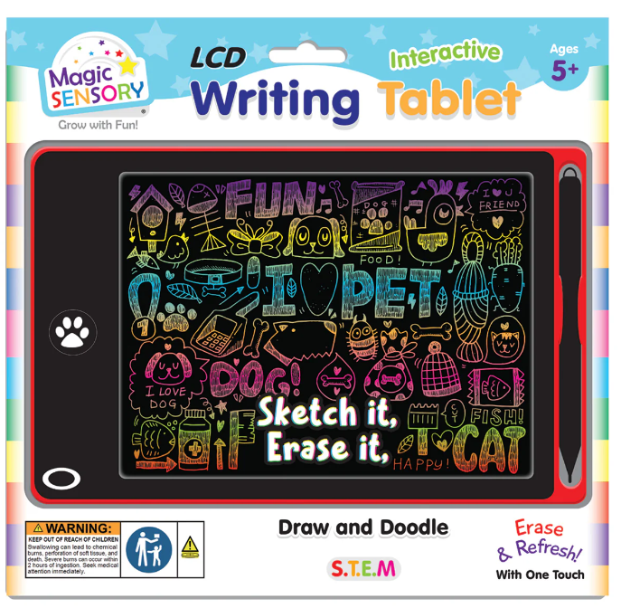 Interactive LCD Writing Tablet - Red Pet