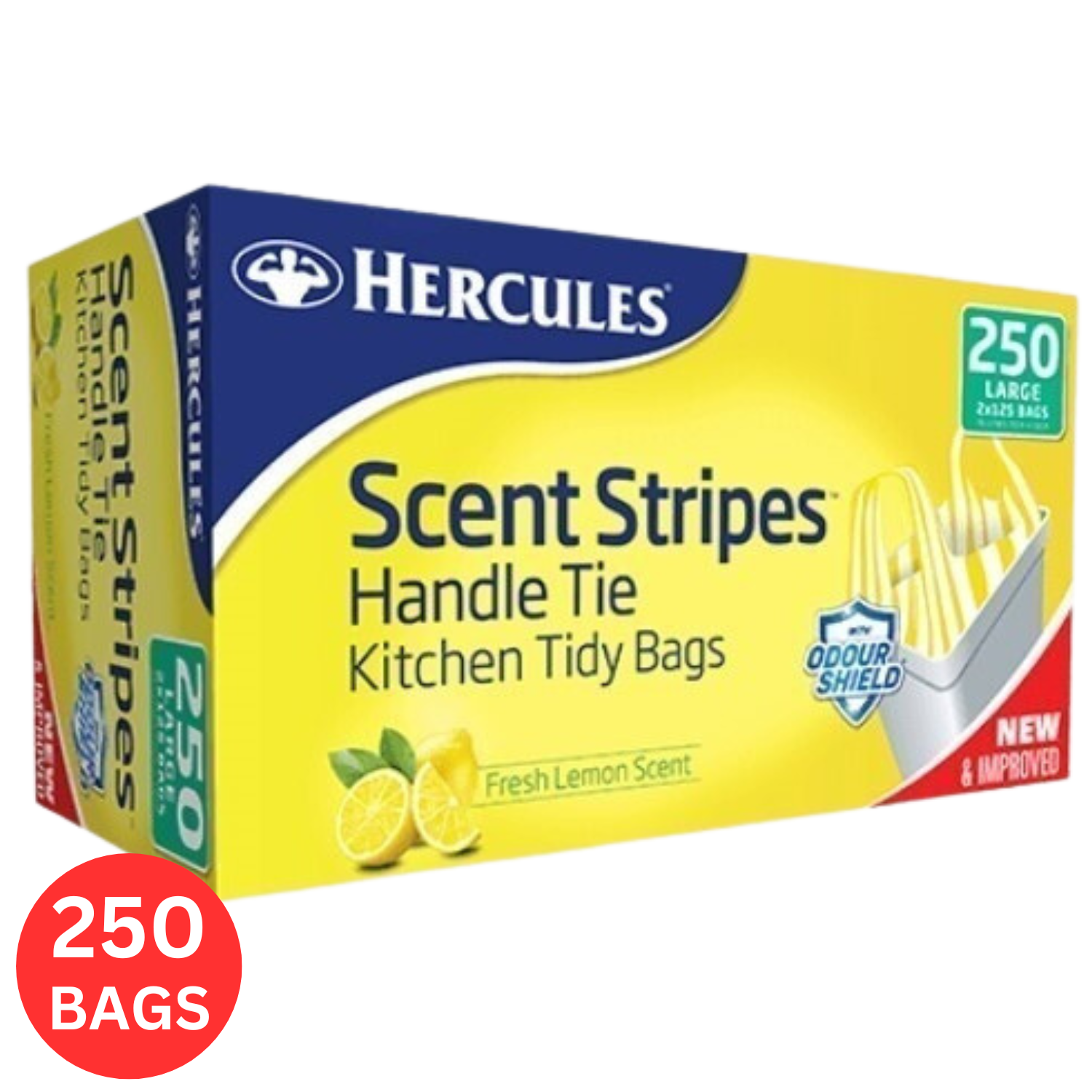 Hercules Lemon Scent Kitchen Bin Bags 35L 250pk