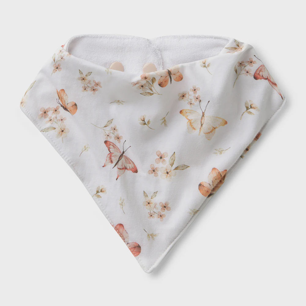 Snuggle Hunny Butterfly Organic Dribble Bib