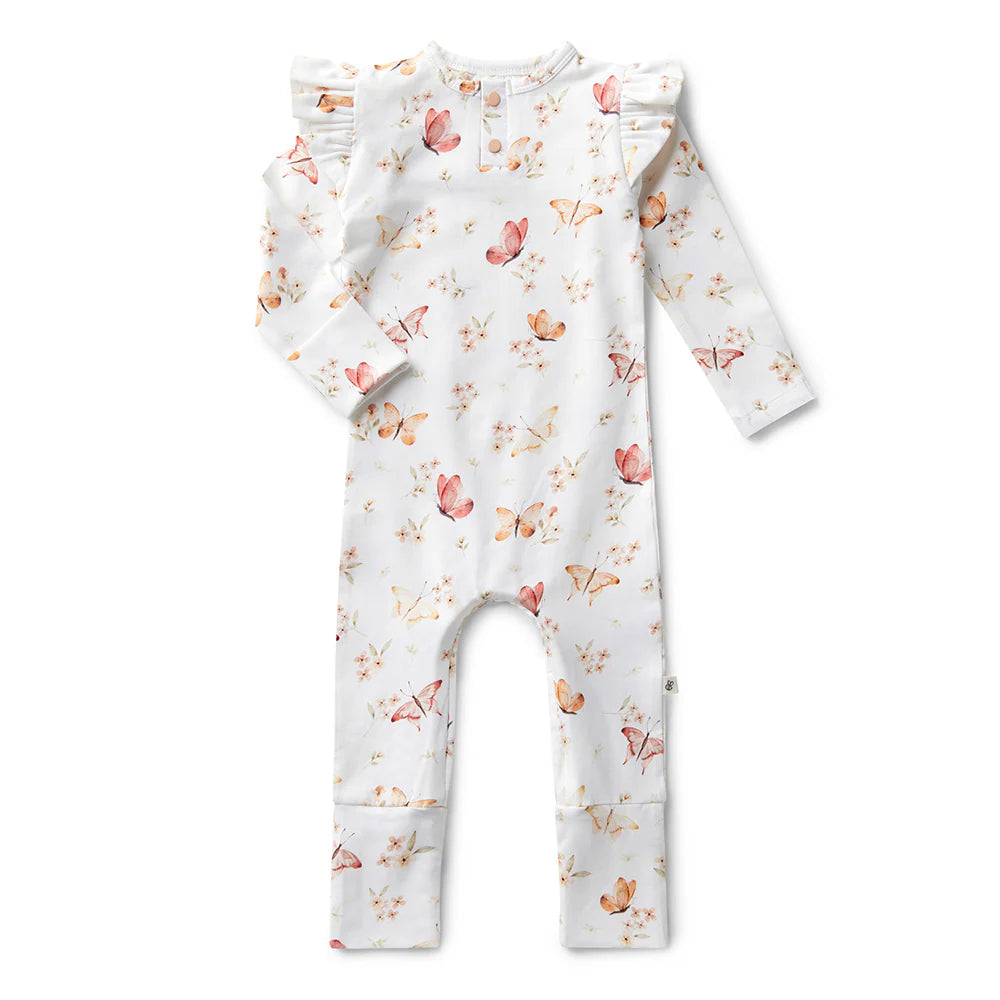 Snuggle Hunny Butterfly Organic Growsuit 3-6 Months (00)