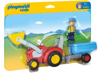 Playmobil - 1.2.3 Tractor with Trailer