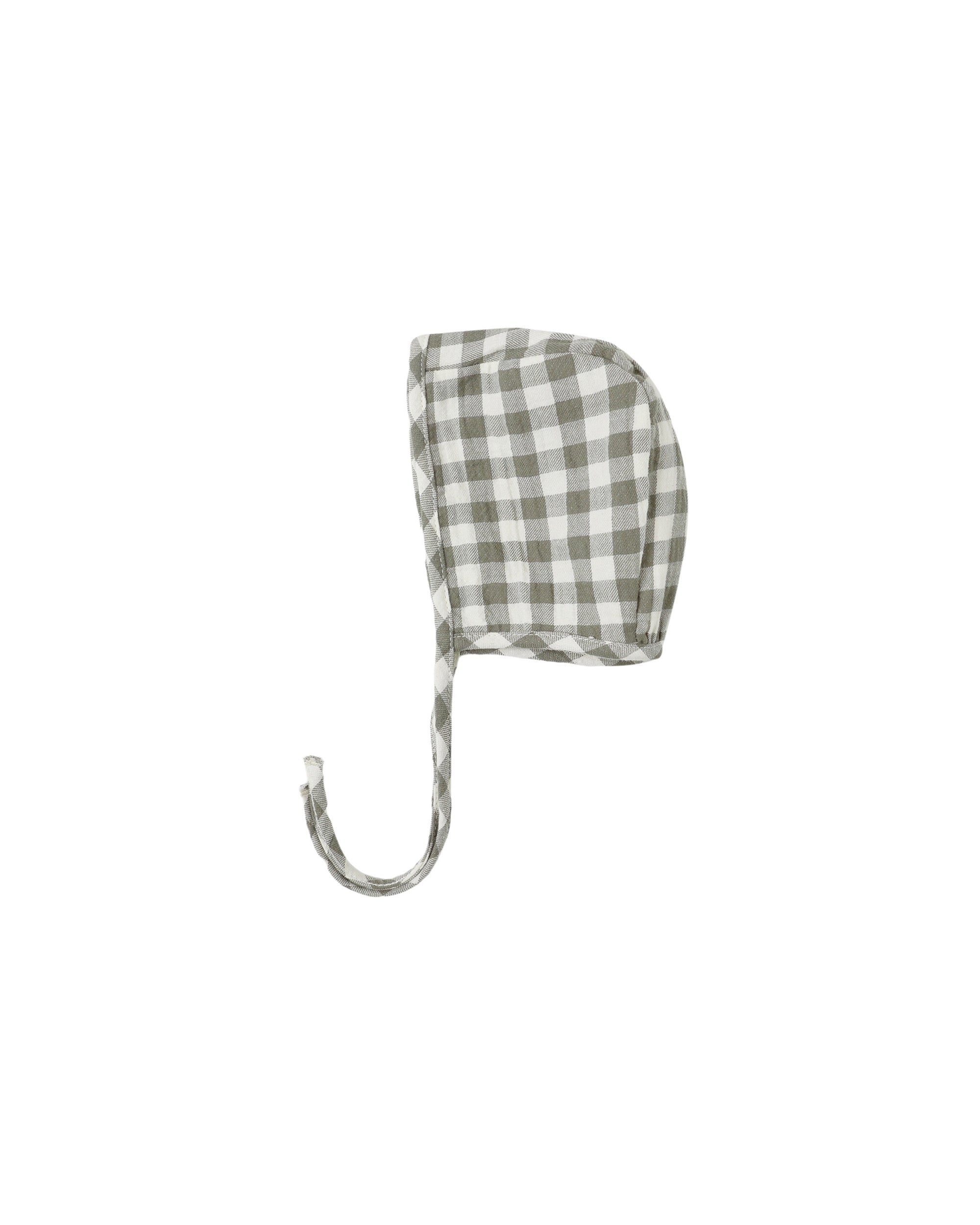 Quincy Mae Baby Bonnet Forest Check 6-12m