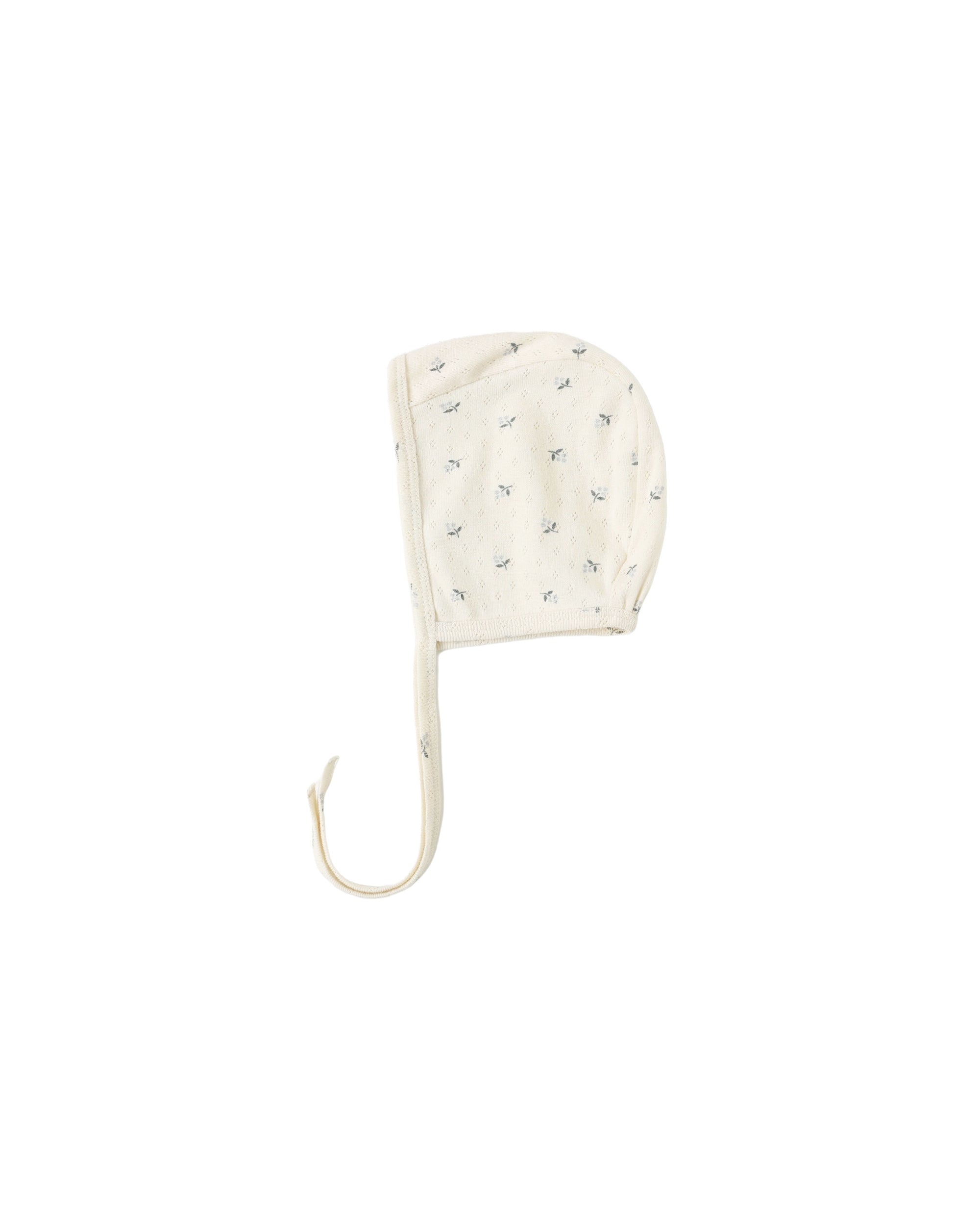 Quincy Mae Baby Bonnet Blue Ditsy 3-6m