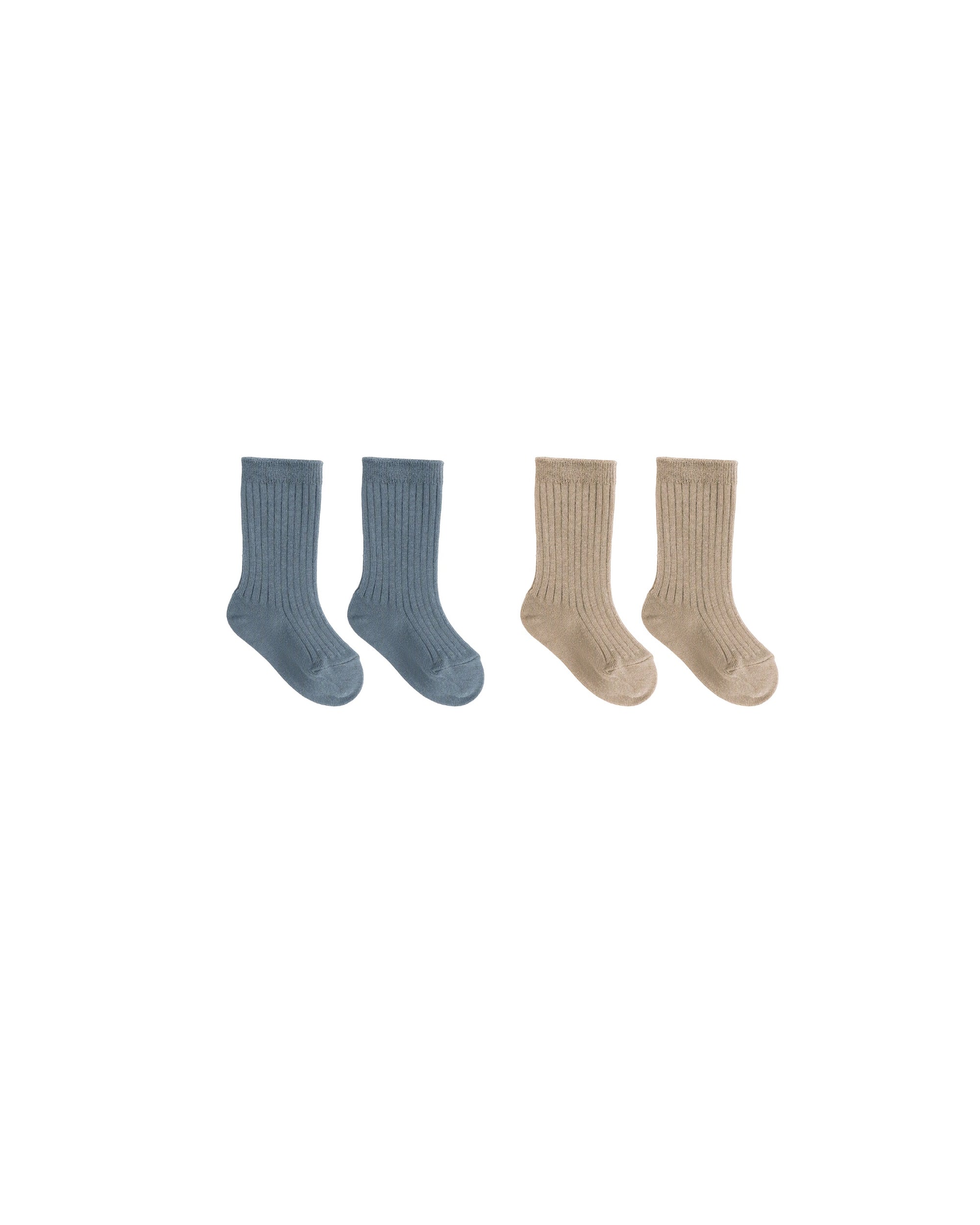 Quincy Mae Socks Set Gold Ocean 0-6m