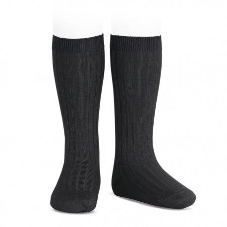 Condor 2016/2 Ribbed Knee High Sock Black