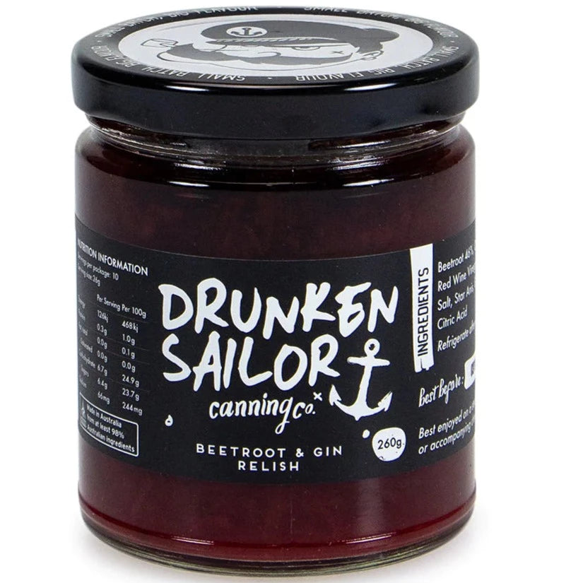 Drunken Sailor Beetroot & Gin Relish 260g