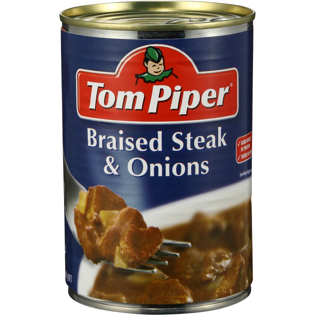 Tom Piper Beef Braised Steak & Onions 400g