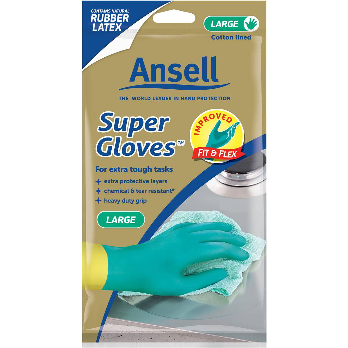Ansell Gloves Super Large Size 9  - 1 pair