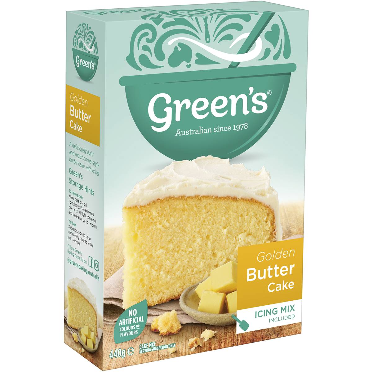 Greens Traditional Golden Butter Cake Mix 440g