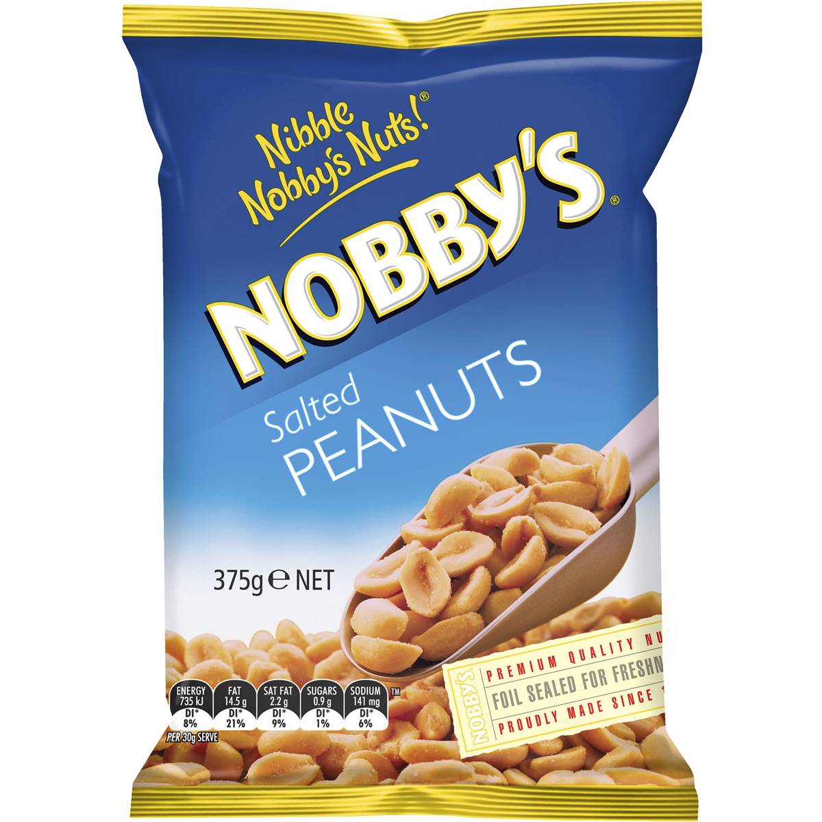 Nobbys Salted Peanuts 375g