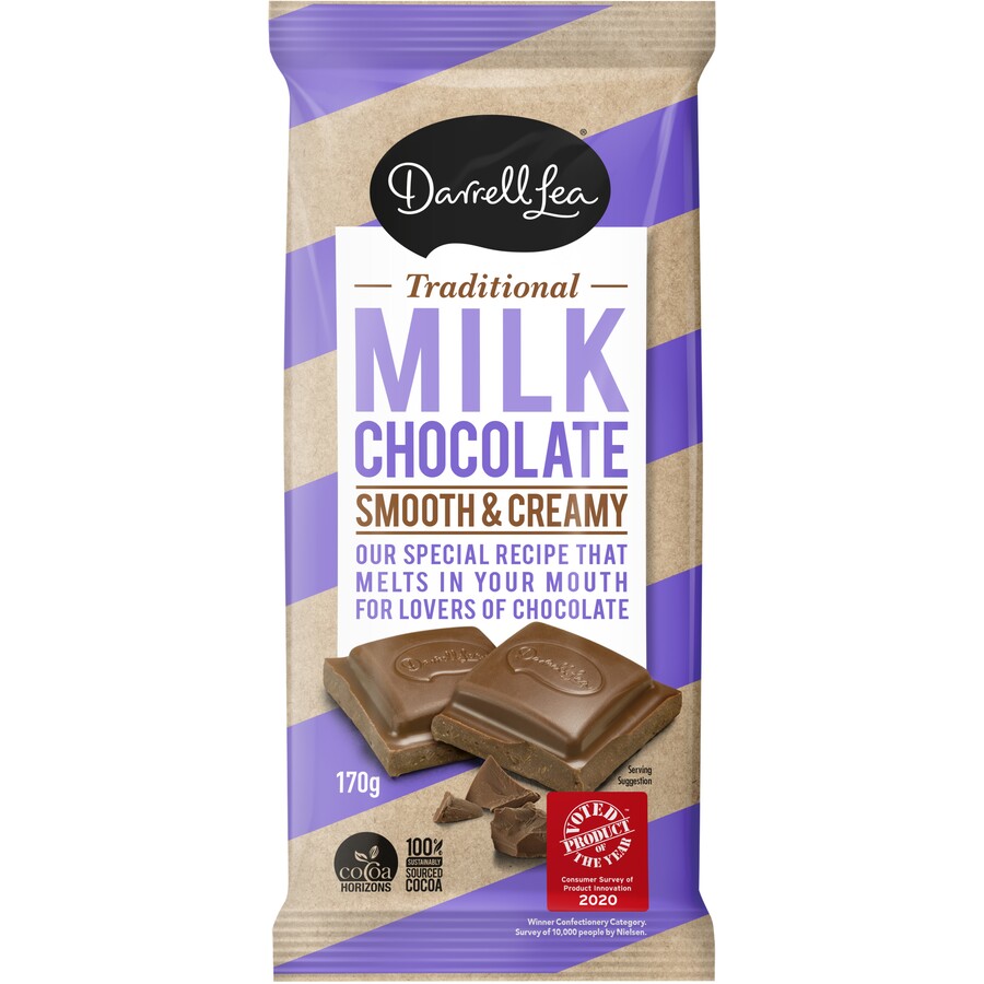 Darrell Lea  Block Chocolate Smooth & Creamy 170g