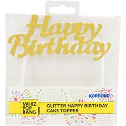 Korbond Partystar Cake Topper Glitter Assorted 1ea