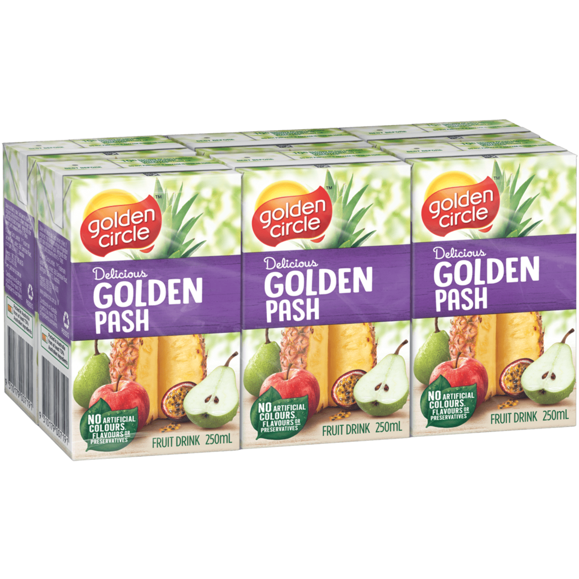 Golden Circle Golden Pash Juice Box 6pk