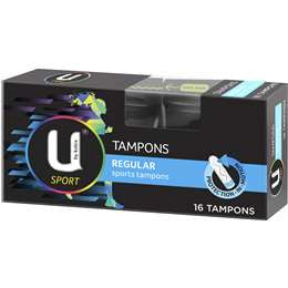 U by Kotex Tampons Regular 16pk