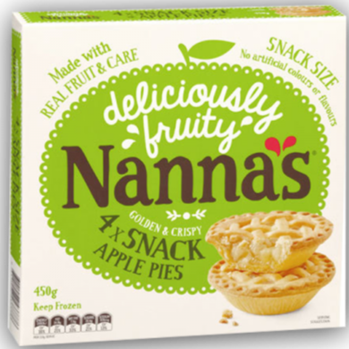 Nannas Snack Apple Pies 450g