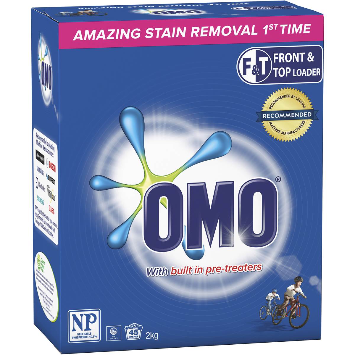 Omo Active Clean Laundry Detergent Washing Powder 2kg