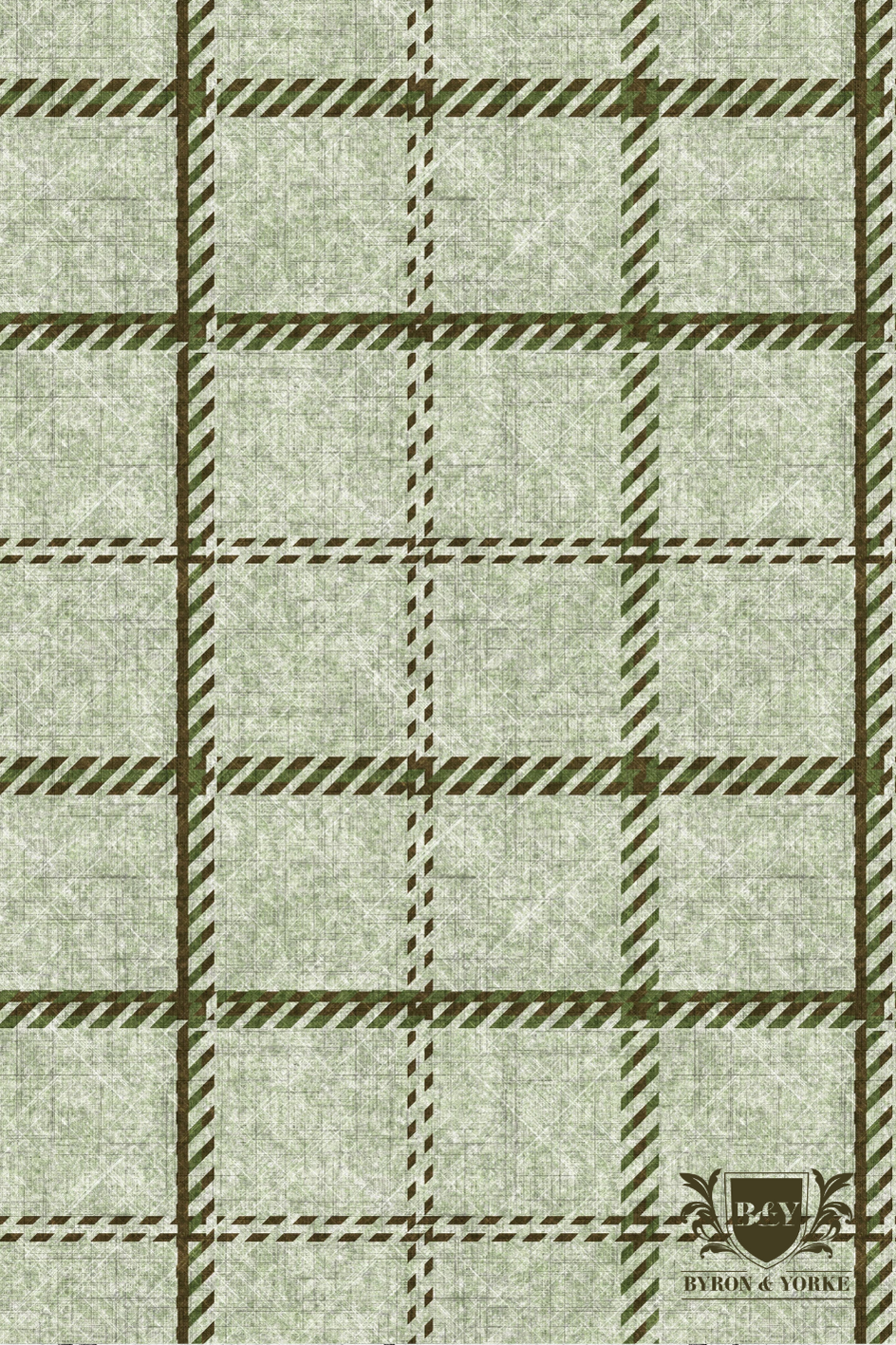 Byron & Yorke Giftboxed Microfibre Tea Towel Green Plaid