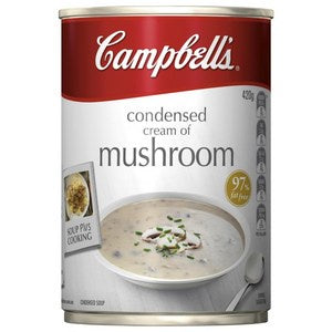Campbells Condensed Cream Of Mushroom Soup 420g