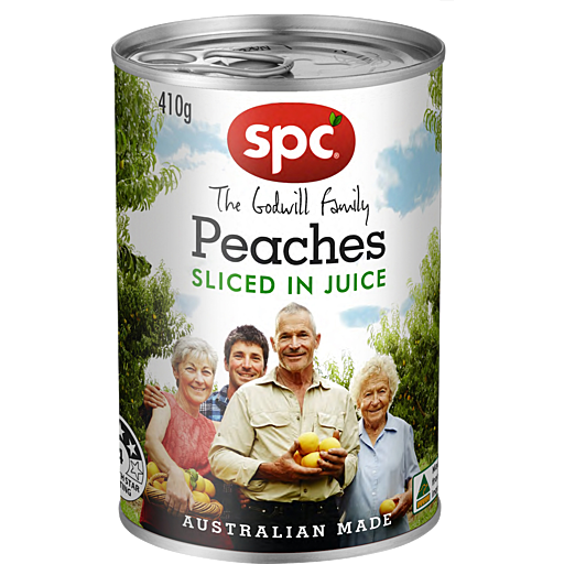 SPC Sliced Peaches In Juice 410g