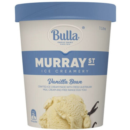 Bulla Murray St Ice Creamery Vanilla Bean Ice Cream 1L