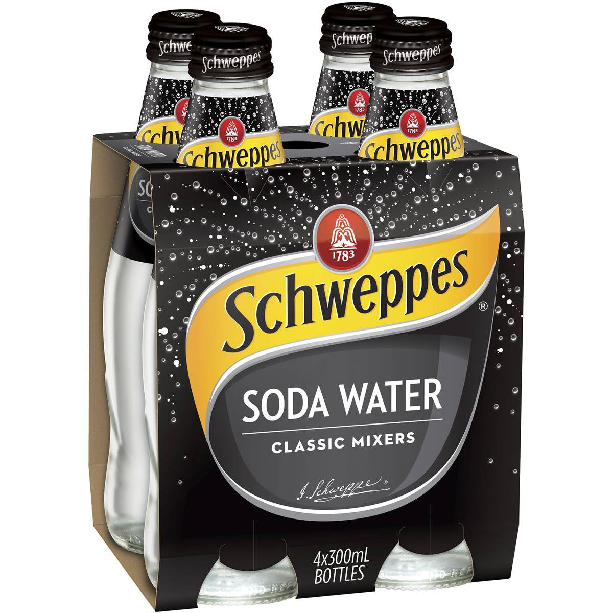 Schweppes Soda Water 300ml x 4Pk