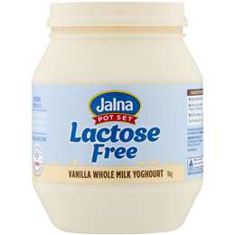 Jalna Whole Milk Yoghurt Lactose Free 1kg