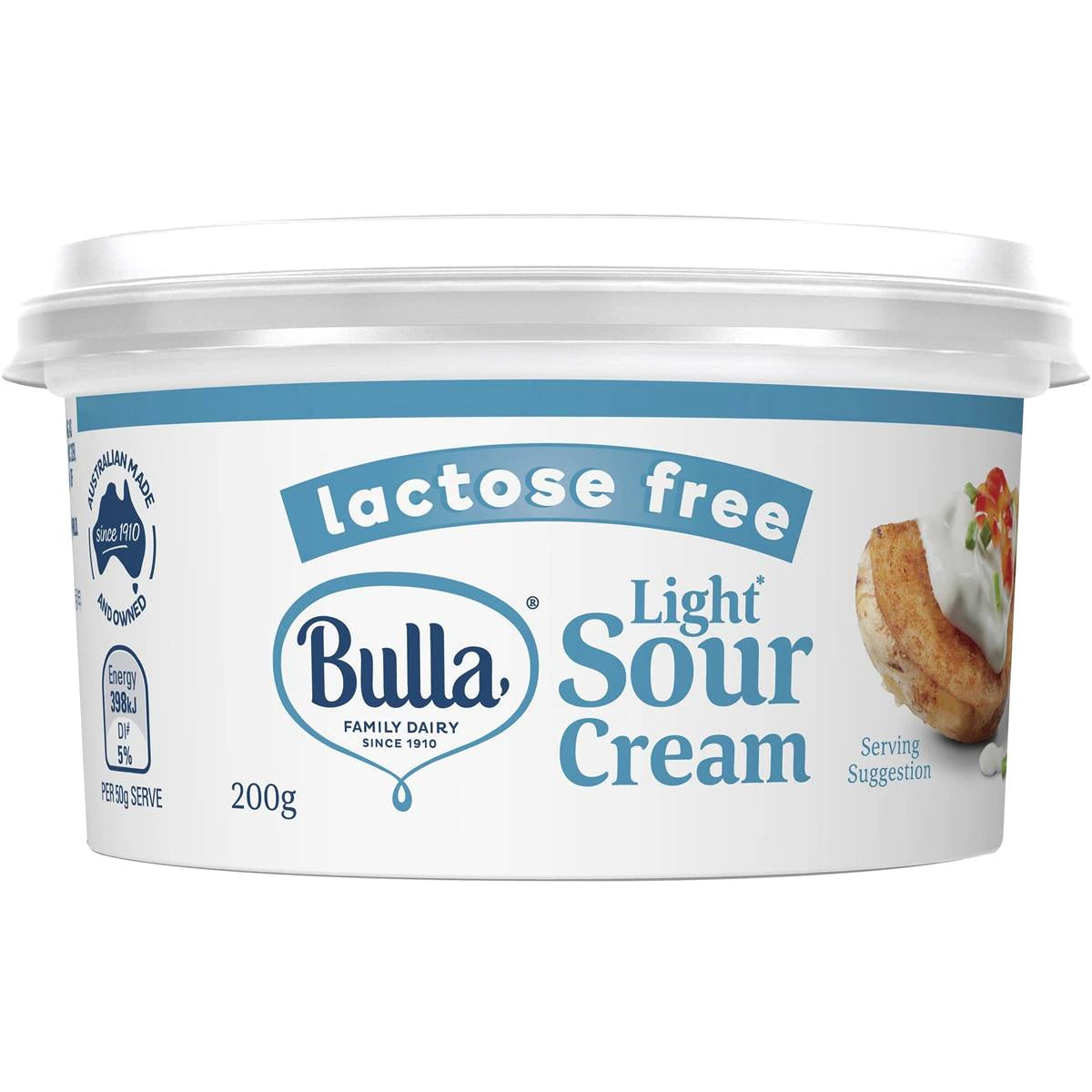 Bulla Lactose Free Sour Cream Light 200ml