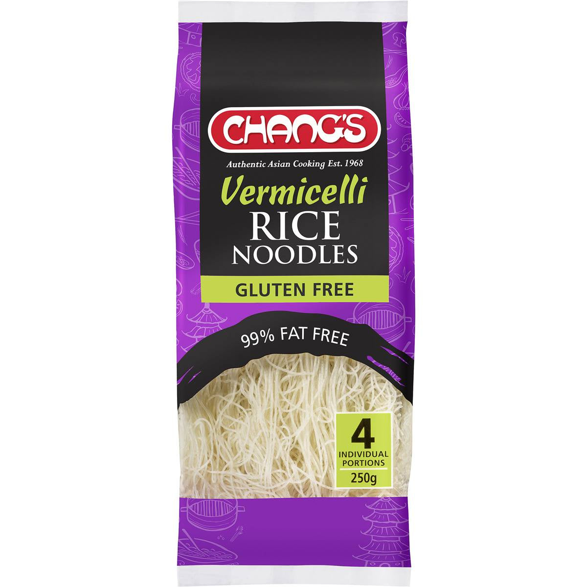 Changs Vermicelli Rice Noodles Gluten Free 250g