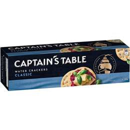 Captains Table Water Crackers Classic 125g