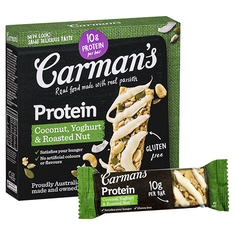 Carmans Coconut Yoghurt And Roasted Nut Protein Bars 6Pk