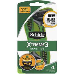 Schick Men's Xtreme3 Sensitive Disposable Razors 4pk