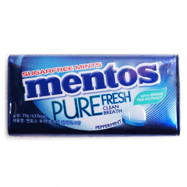 Mentos Clean Breath Sugarfree Mints Peppermint 35g