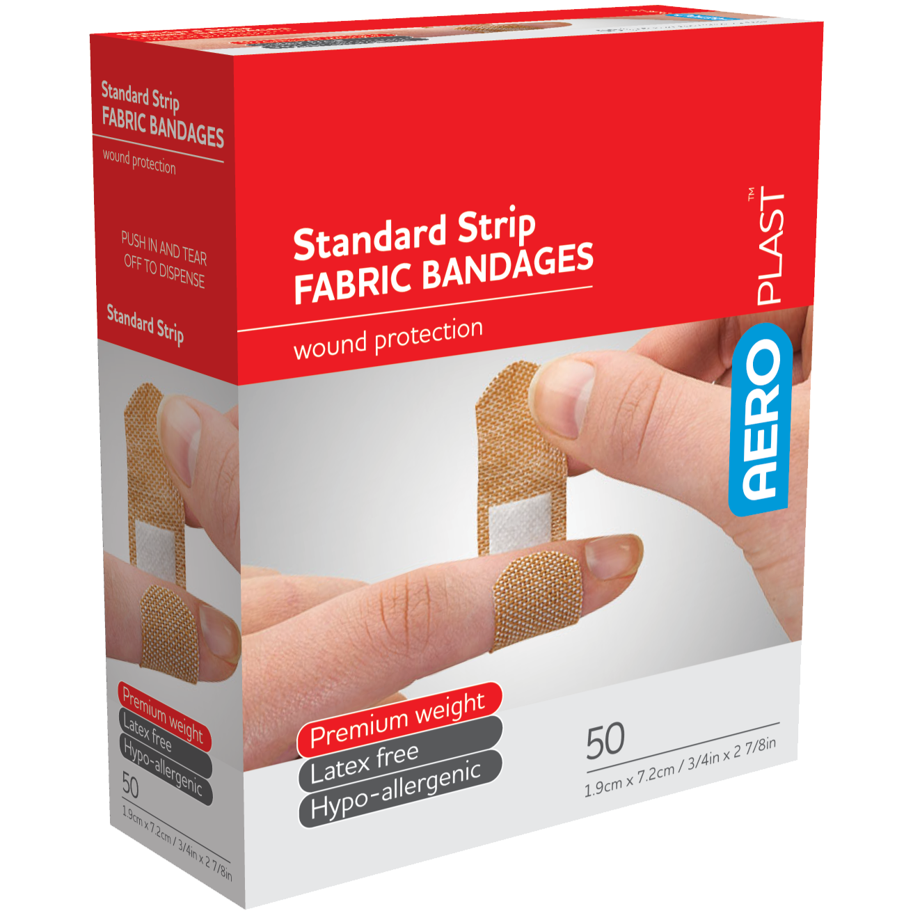 AEROPLAST Premium Fabric Standard Strip Box/50
