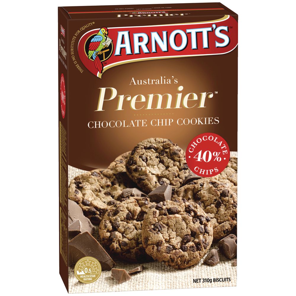 Arnotts Choc Chip Cookie Premier 310g