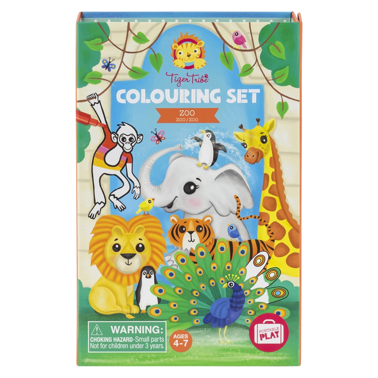 Tiger Tribe Colouring Set - Zoo