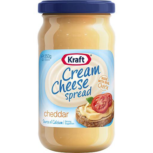Kraft Cream Cheese Spread  Cheddar 250g