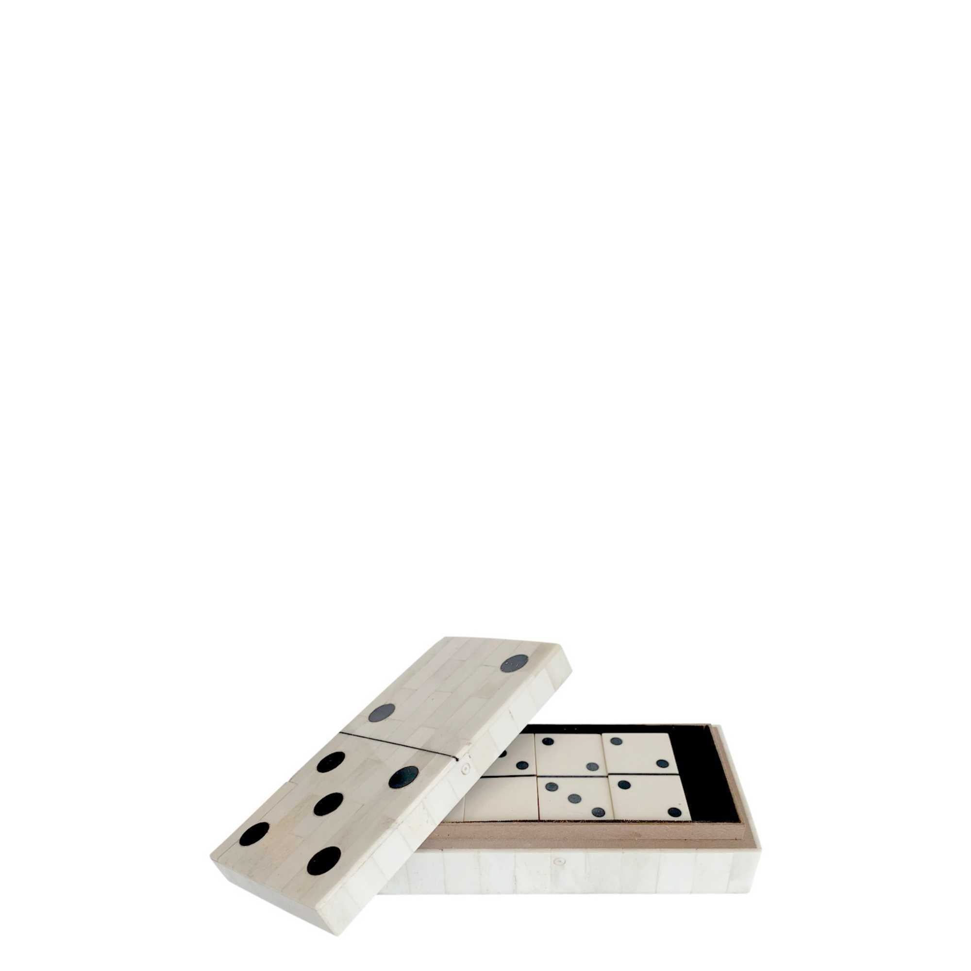 Domino Set in Bone Box