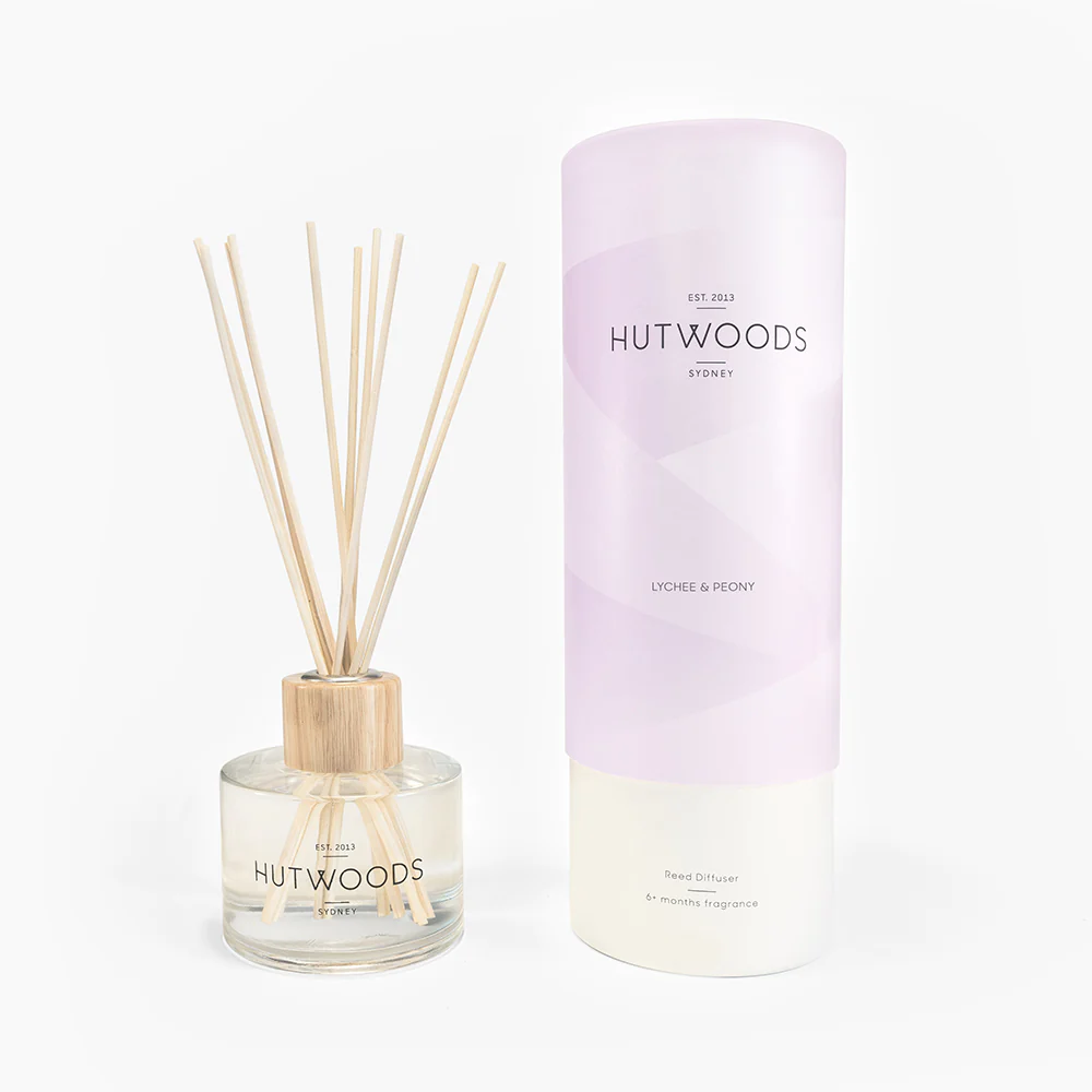 Hutwoods Reed Diffuser Lychee and Peony 200mL