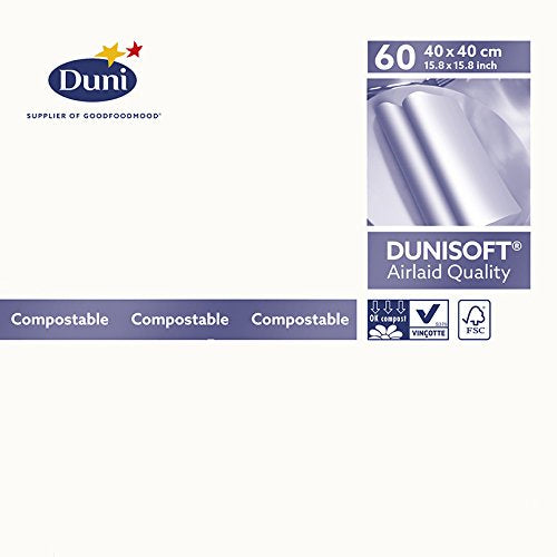 Duni Napkin Bio Dunisoft 40cm White 60pk