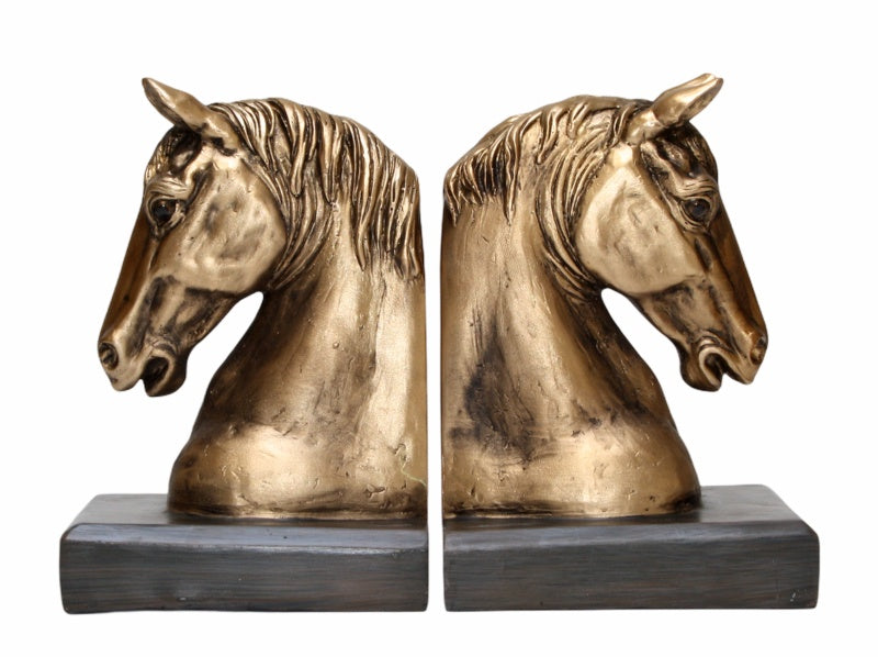 Bookends - Horse Gold 27cm