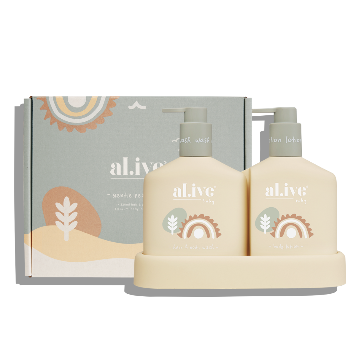 Alive Gentle Pear Baby Hair & Body Duo 2 x 320ml