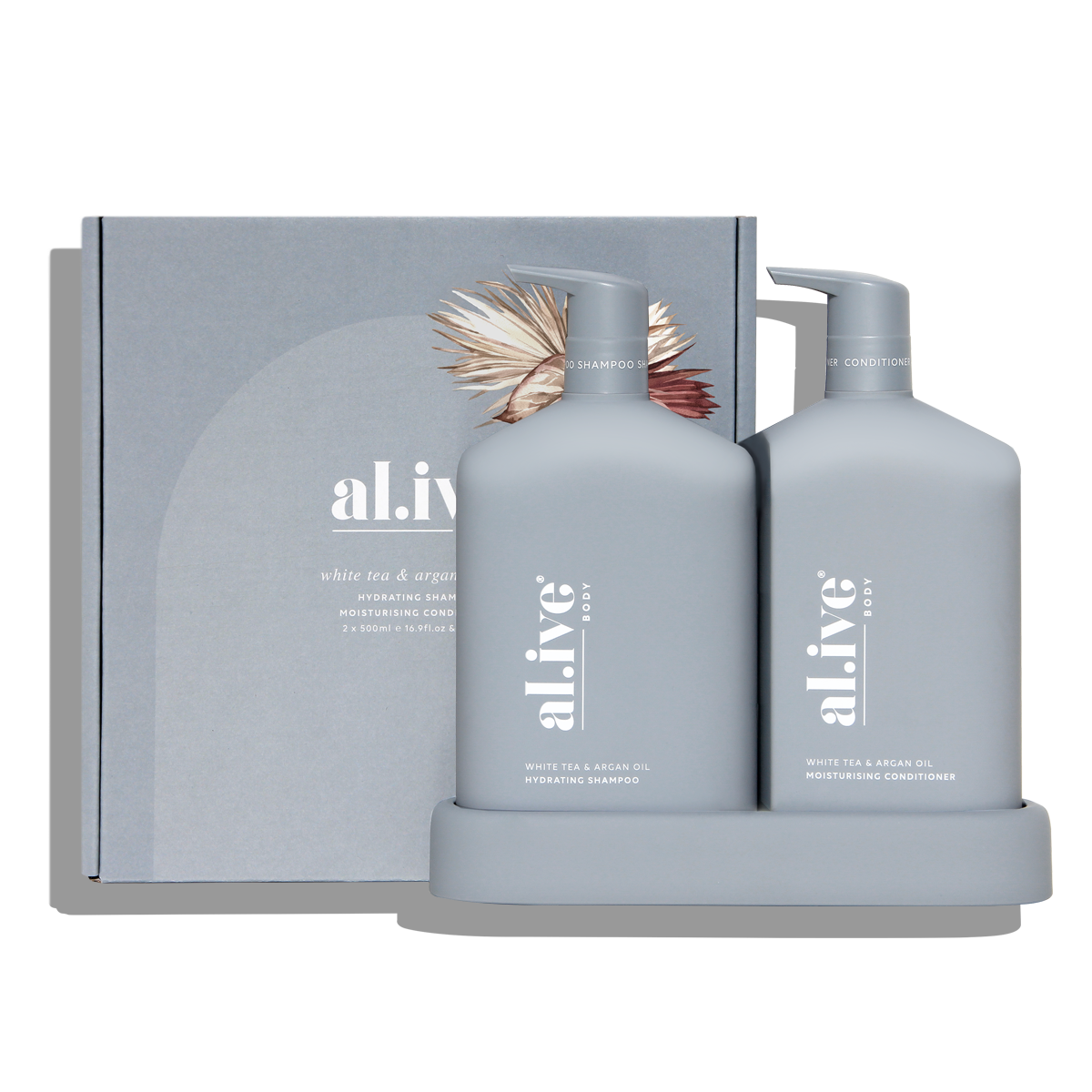 Alive Shampoo & Conditioner Duo White Tea & Argan Oil 2 x 500ml