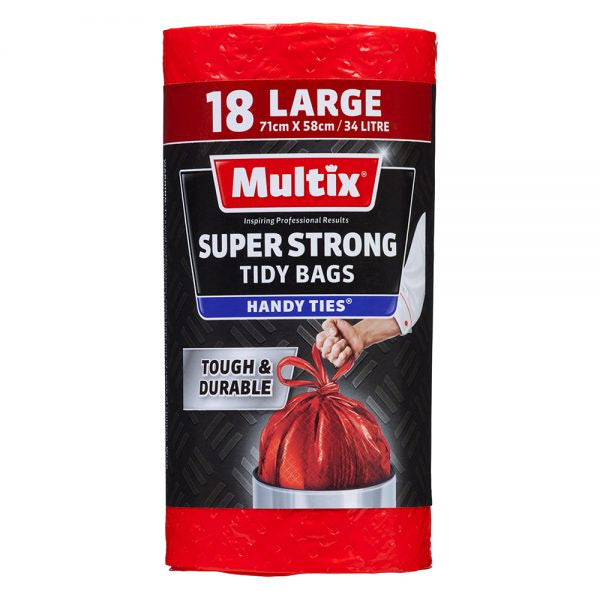Multix Tidy Bags Super Strong 34L 18pk