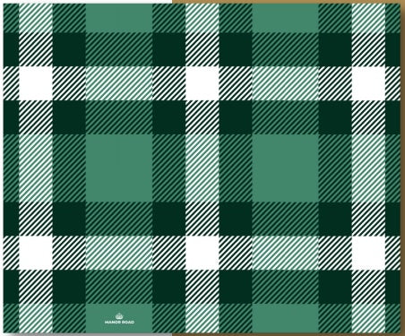 Manor Road Paper Placemats Classic Plaid Green 30pk