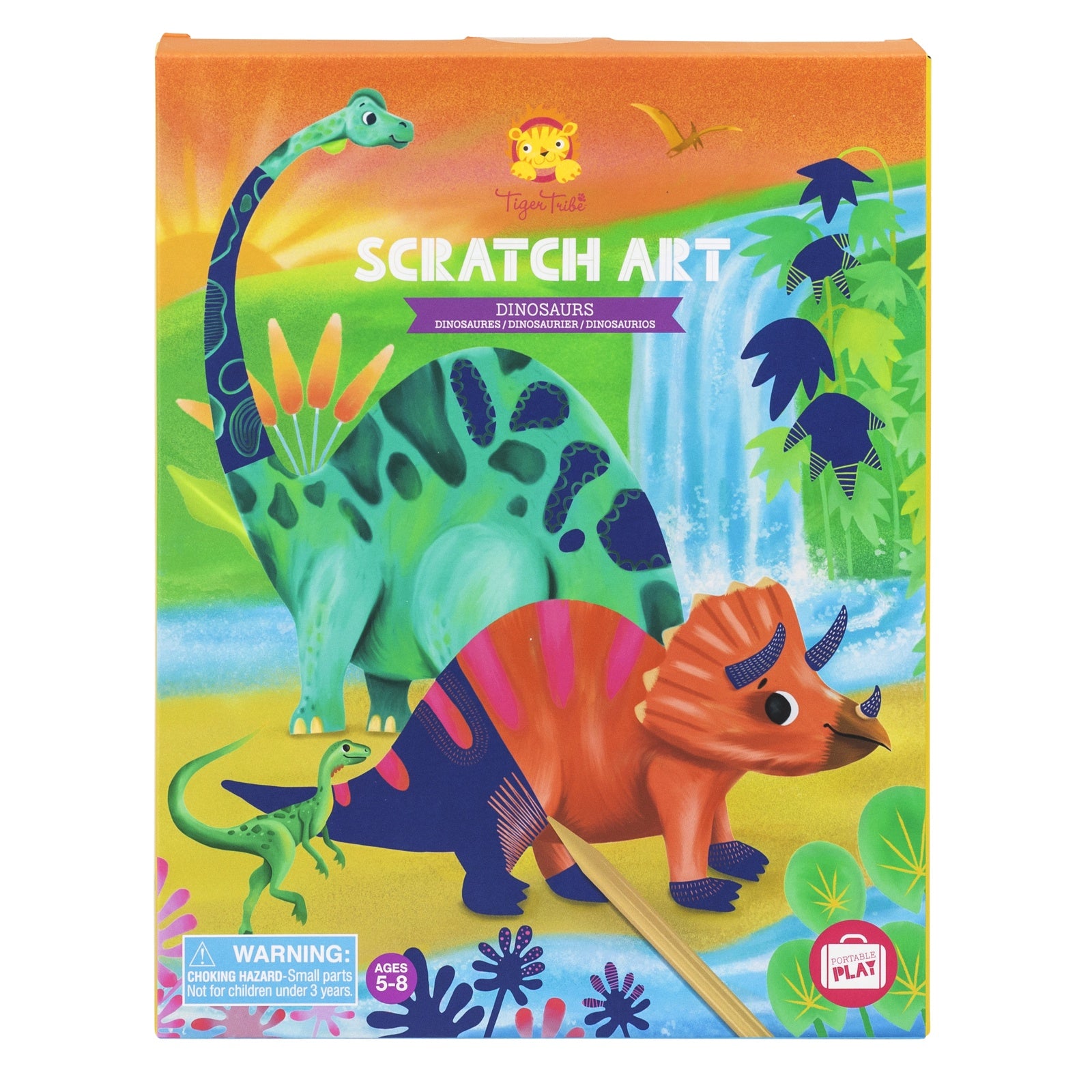 Tiger Tribe Scratch Art - Dinosaurs