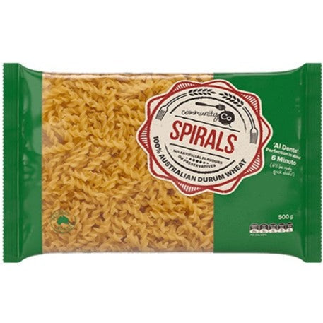 Community Co Pasta Spirals 500g