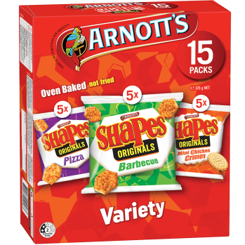 Arnott's Shapes Crackers Variety 375g