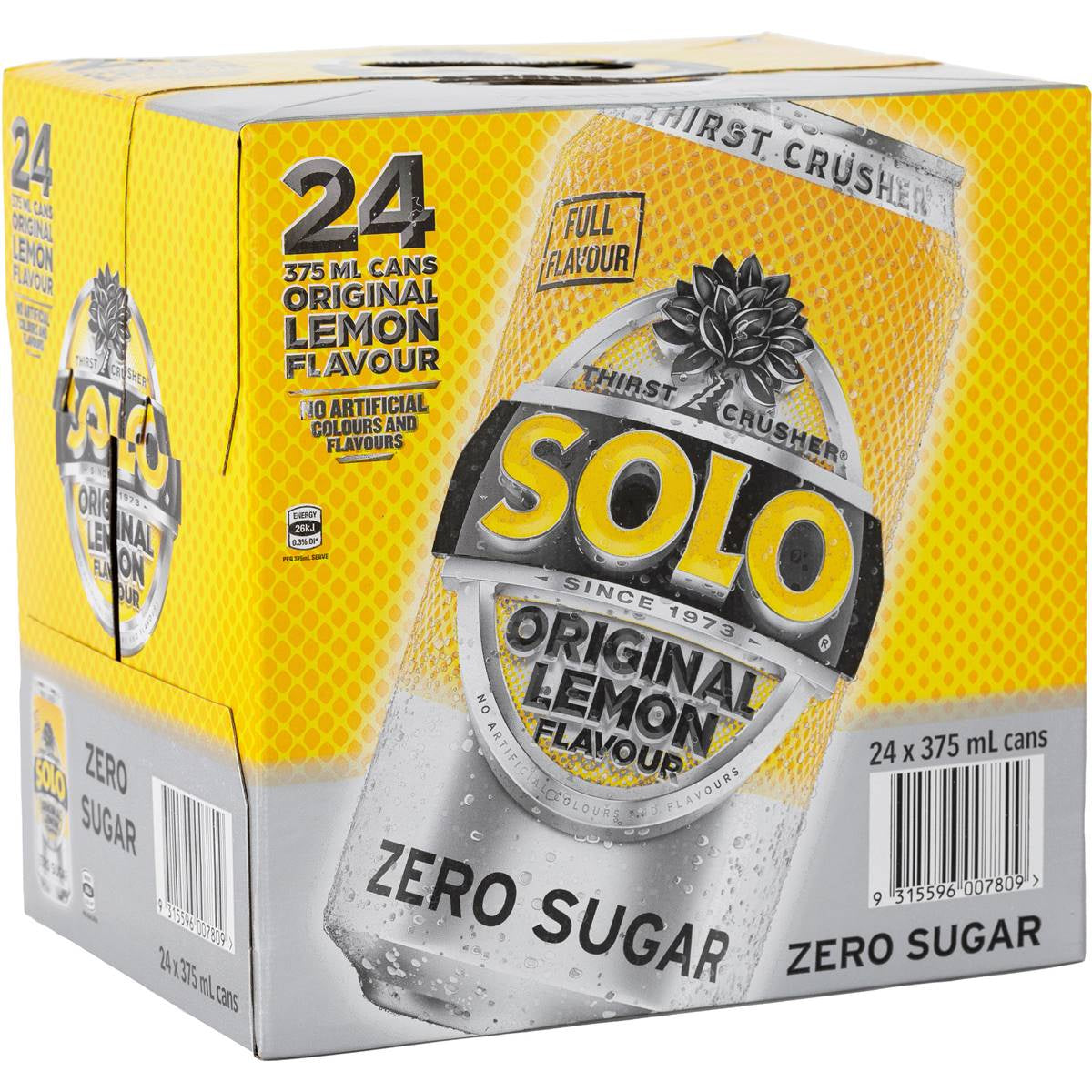 Solo Zero Sugar Cans 375ml 24Pk