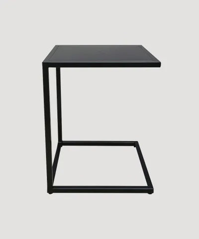 Square Couch Side Table Black