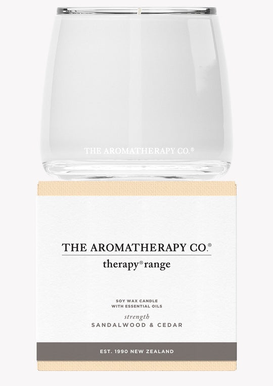 Therapy Candle STRENGTH 260g Sandalwood and Cedar